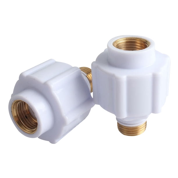 2Pcs Calentador de agua eléctrico universal Pared Intergeatd Cabeza de cobre Aislamiento Pared Energía solar Protección contra fugas Accesorios Blanco