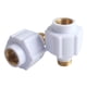 thumbnail image 1 of 2Pcs Calentador de agua eléctrico universal Pared Intergeatd Cabeza de cobre Aislamiento Pared Energía solar Protección contra fugas Accesorios Blanco, 1 of 4