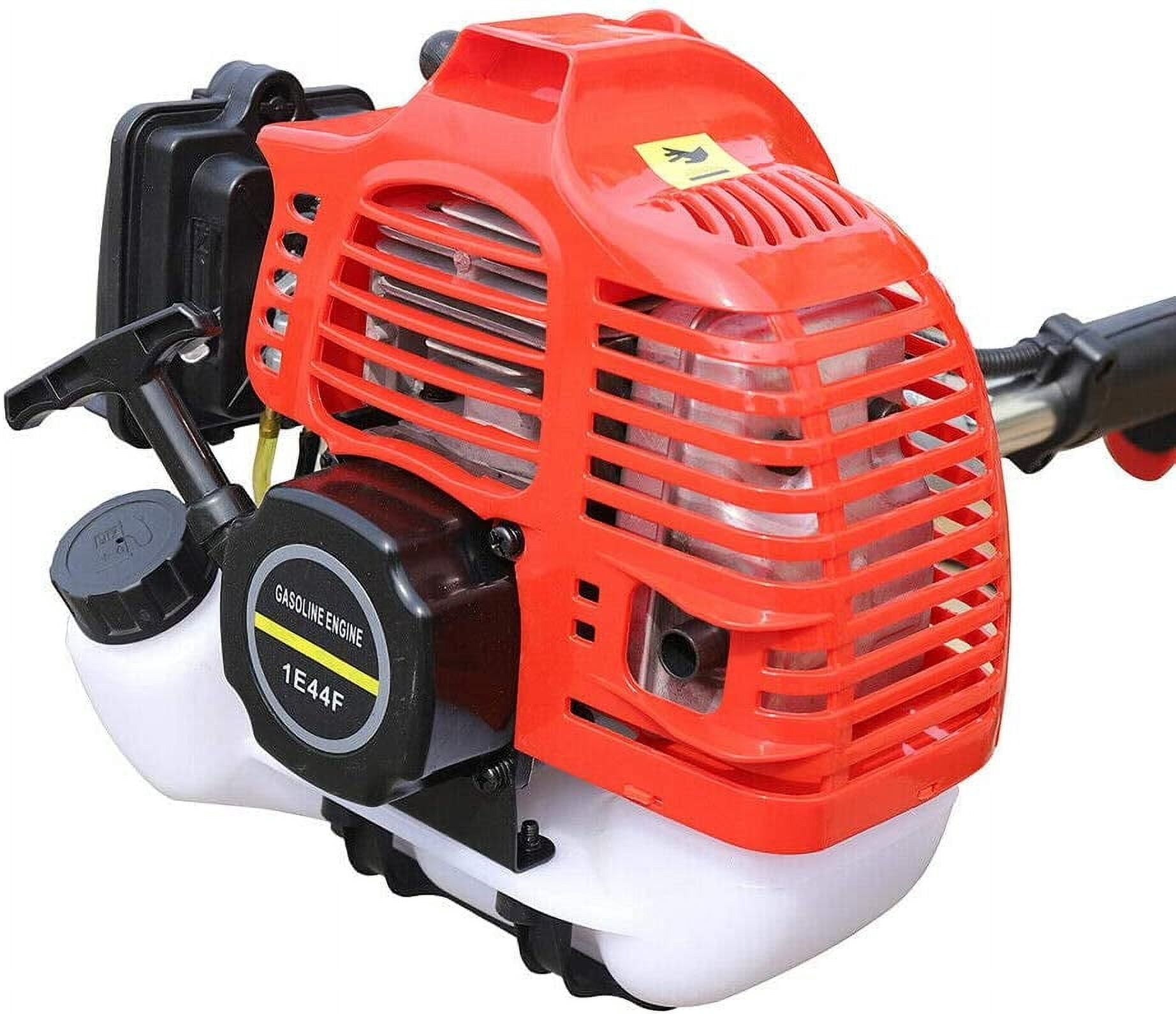 Fichiouy 42.7CC 2 Stroke Garden Lawn Soil Tiller, Micro Tillage Weeder Handheld Petrol Cultivator Gasoline Engine Air-Cooled Garden Tiller