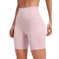 thumbnail image 1 of Short biker CRZ YOGA ButterLuxe de cintura alta 15 cm rosa, 1 of 4