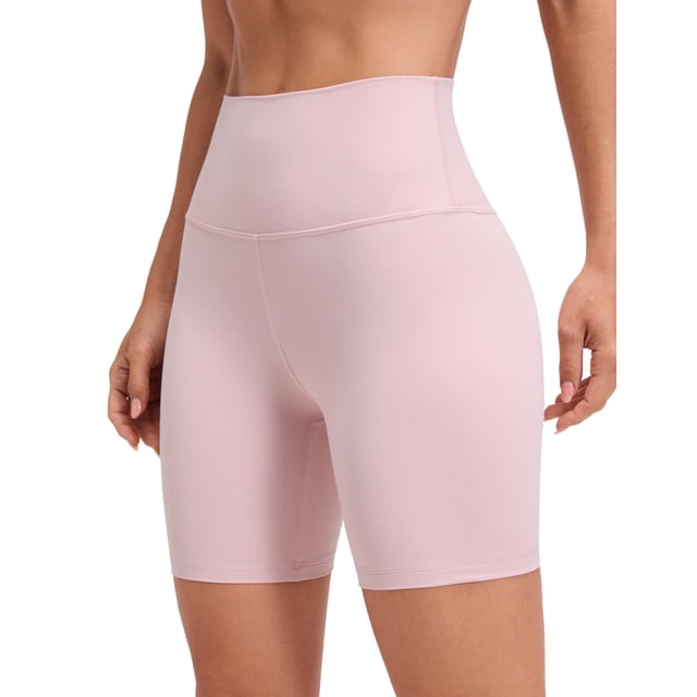 Short biker CRZ YOGA ButterLuxe de cintura alta 15 cm rosa