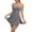 c01Gray, variant on JGGSPWM Womens Square Neck Tennis Dress with Shorts Spaghetti Strap Backless Workout Side Slit Athletic Dresses Pink M