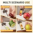 thumbnail image 4 of Apple Corer, Adjustable Fruit and Vegetable Stainless Steel Multi Functional Core Remover Tool for Bell Peppers, Apples, Tomatoes, Efficient Kitchen Tool with Seed Removal Design (22.5*1cm g, 4 of 5