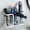 White, variant on YIGII Hair Dryer Holder Cabinet Hair Tool Organizer Wall Mount Blow Dryer Holder For Bathroom Under Sink Hair Styling Hot Tool Straightener Hair Brush Curling iron Storage Rack