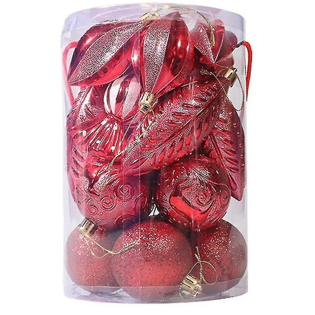 Bolas de adorno para árbol de Navidad: bola de Navidad decorada con brillo