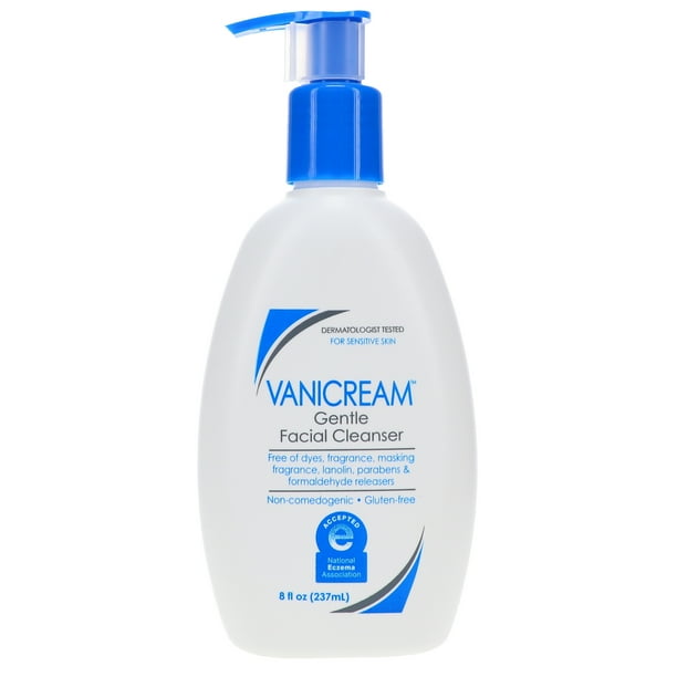 Vanicream Gentle Facial Cleanser For Sensitive Skin 8 oz Walmart