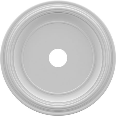 22"OD x 3 1/2"ID x 1 1/2"P Traditional Thermoformed PVC Ceiling Medallion (Fits Canopies up to 13 1/2")
