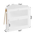 BGTREND Double Layer Bamboo Bread Box for Kitchen Countertop, Spacious ...