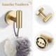 thumbnail image 4 of TNOMS Oro Cepillado Juego de 5 Piezas para Ba&ntilde;o, Toallero de Acero Inoxidable SUS304, Kit de Accesorios de Ba&ntilde;o de 24 Pulgadas para Montaje en Pared, 4 of 7