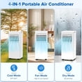 thumbnail image 5 of Havato Portable Air Conditioner 8000BTU , Portable Ac Units Covers up to 450 Sq,White, 5 of 8