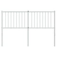 thumbnail image 3 of vidaXL Durable Metal Headboard for Full Size Beds, Easy Assembly, Modern Style White, 3 of 8