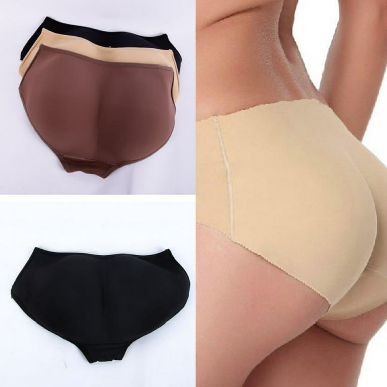 2 Pcs Fake Butt Padded Shaping Panties, Comfy & Breathable Butt Lifting  Panties, Women's Lingerie & Underwear