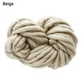 thumbnail image 2 of Beige Beige Chunky Soft Wool Yarn Knitting Material With Premium Polyester, Extra Thick Design And Skin-Friendly Feature For Hand Knitting, Craft Projects And Home Decor, 2 of 3