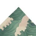thumbnail image 4 of Yayeee Tapestry Wall Hanging for Bedroom 90" x 60" Living Room Home Wall Art Decor, Green Wave Pattern, 4 of 7