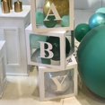 thumbnail image 3 of Rl Balloon Box Exquisite Party Decor Supplies A-z Letter Cardboard Cube Clear Box N, 3 of 3