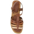 thumbnail image 5 of Journee Womens Benicia Buckle Flat Sandals, 5 of 10