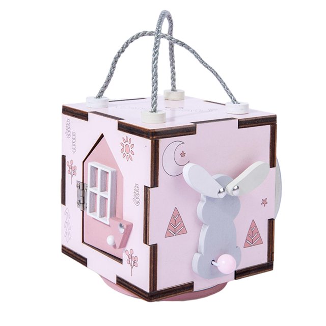 Caja de tablero ocupada Montessori portátil para bebé, entrenamiento en apariencia de juguete, motrices , juguetes educativos para regalos Rosa Sunnimix juego de mesa ocupado