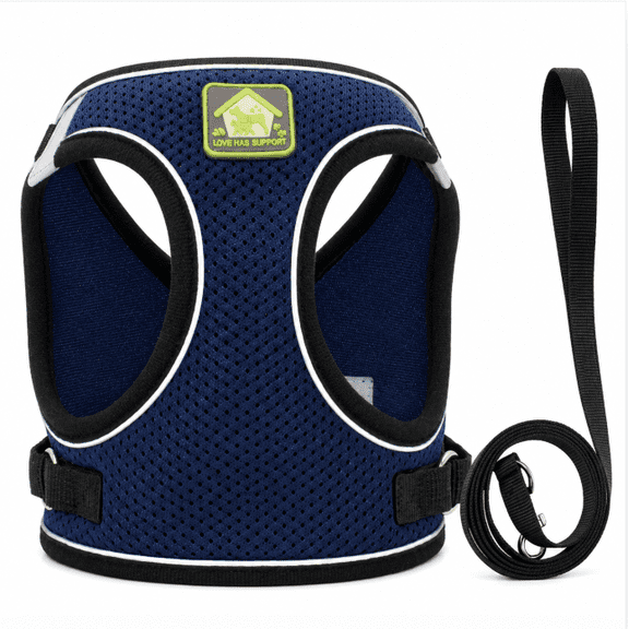 Cat Harness and Leash Set, Escape Resistant Breathable Adjustable Vest Harness for Cats and Kittens, Walking Training Outdoor Use