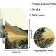 thumbnail image 2 of FCCUYE Boho Mountain Landscape d Wall Art(Set of 3, 12"x16"), Watercolor National Park Canvas Artwork Painting, Abstract Sun Forest Nature Scenery Poster Decor for Living Room Bedroom, 2 of 7