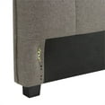 thumbnail image 6 of Amy California King Wooden Headboard Knife Edges Tufted Linen Gray, 6 of 7
