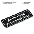 thumbnail image 4 of Unique Bargains Authorized Personnel Only Sign 6'x2' Self Adhesive Door Mount Wall Sticker Black, 4 of 6