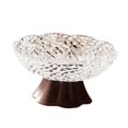 thumbnail image 4 of Frutero decorativo con base, bandeja de frutas con base alta para decoración del hogar y aperitivos. M Blanco claro, 4 of 9