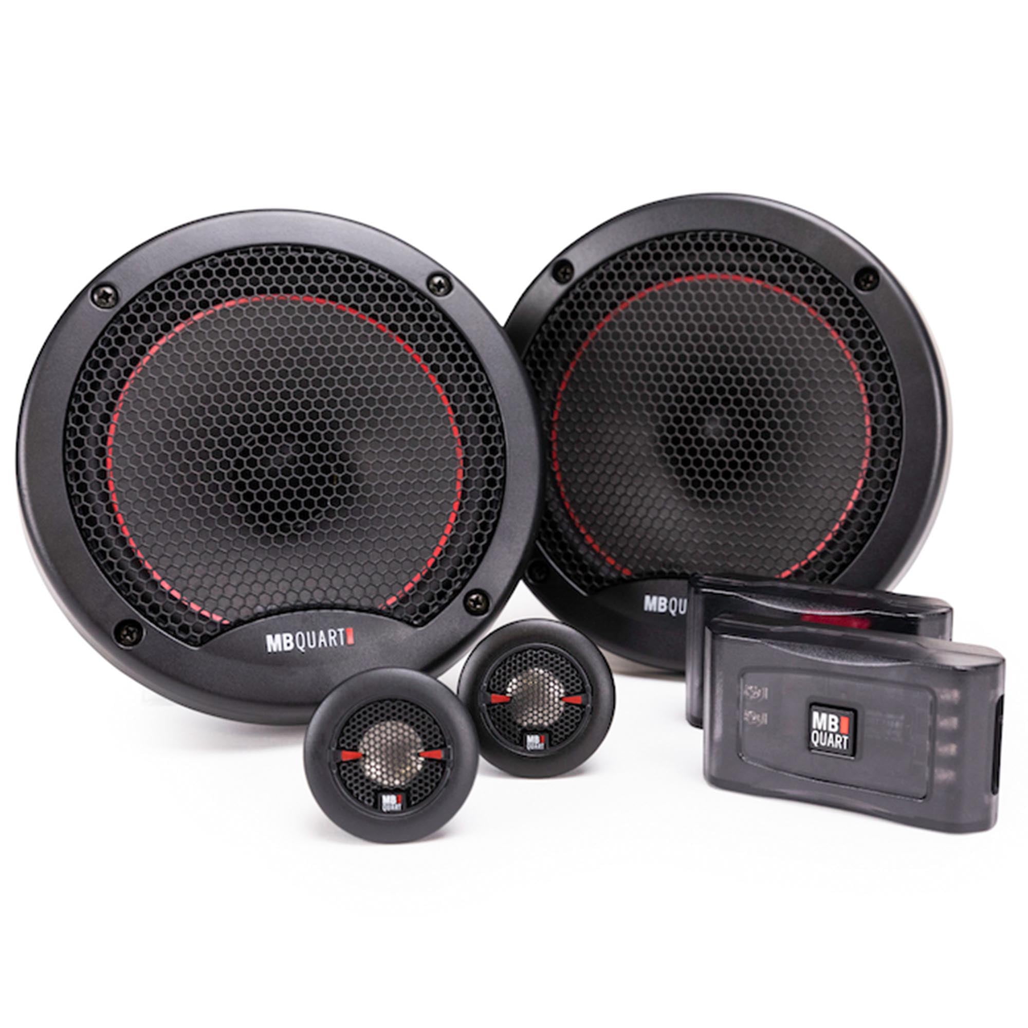 MB Quart PS1-316 3-Way 6.5 Mid-Bass 4 Mid-Range 1 Tweeter Component System with Reference RK1-116 6.5 Coax Bundle 