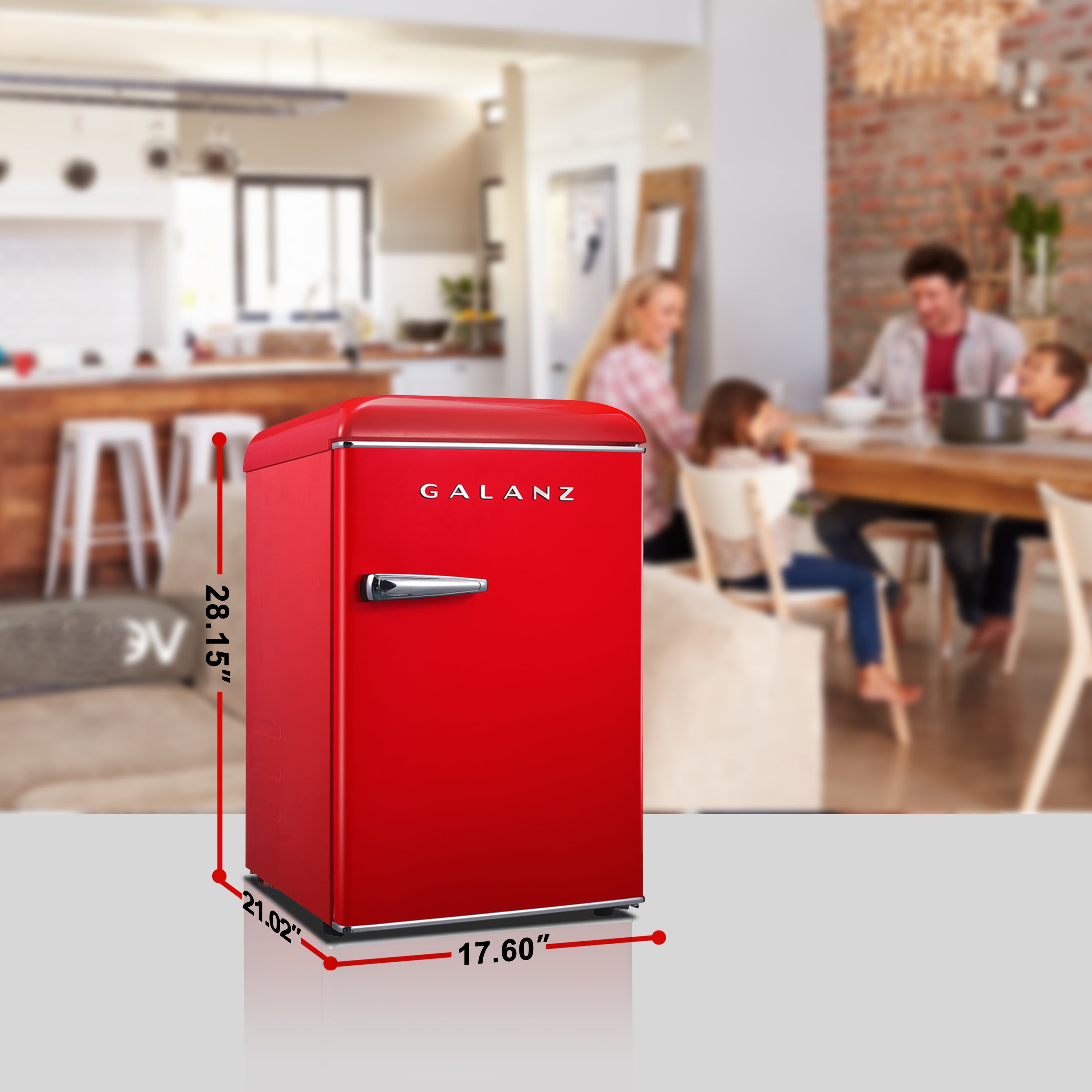 Galanz GLR25MRDR10 2.5 Cu.ft Single Door Retro Compact
