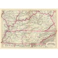 thumbnail image 2 of Asher 32x24 Black Ornate Wood Framed with Double Matting Museum Art Print Titled - Kentucky, Tennessee - Asher  1874, 2 of 4