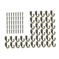 thumbnail image 2 of 40 ganchos para abrigos, herrajes resistentes con tornillos, perchas esenciales para ropa, ganchos de pared para armario, llaves de dormitorio y sala, 2 of 7