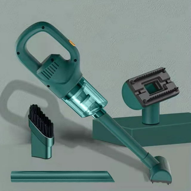 Portable Cordless Car Vacuum Rechargeable Car Vacuum Cleaner for Home Improvement Tools - Green