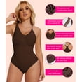 thumbnail image 7 of MANIFIQUE Women V Neck Smoothing Shapewear Bodysuit, Seamless Shaping Fit & Comfortable Support, Sizes S–3XL, 7 of 7