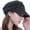 Black, variant on Women Fashion Visor Hat Soft Brim Pleated Dome Sun Cap Pre Tied Headwear for Hair Loss and Everyday Use