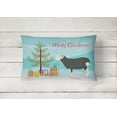 thumbnail image 2 of Carolines Treasures BB9337PW1216 Herwick Sheep Christmas Canvas Fabric Decorative Pillow, Teal, 12H x16W, multicolor, 2 of 3
