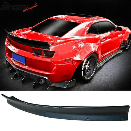 Camaro Front Spoiler - Fits 10-13 Chevrolet Camaro Ikon Style Duckbill Type Trunk Spoiler Wing Black PP