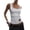 Gray, variant on Womens Slim Sexy Tanks Tops Square Neck Sleeveless Metal Eyelet Rivet T Shirts Ribbed Fitted Fashion Y2k Casual Summer Dark Gray S