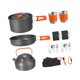 thumbnail image 3 of Campococina colocada con bolsa de transporte mango plegable tazas multipropósito múltiples freír freing olla para acampar para pesca de mochilero, 3 of 7