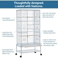 thumbnail image 2 of Extra Large Bird Cage,Metal Pet Cage with Detachable Stand for Many Bird Species, 2 of 9