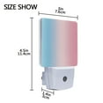 thumbnail image 4 of Yayeee LED Plug in Night Light for The Home with Auto Dusk to Dawn Light Sensors, 2 Pack, Light Pink Gradient, 4 of 6