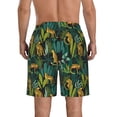 thumbnail image 3 of Naloa Jungle Leopard Yellow Men's Beach Shorts, Surfing shorts, Swim trunks, Quick Dry Swim Trunks for Surfing Beach Fun - X-Large, 3 of 9