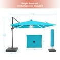 thumbnail image 2 of FLAME&SHADE 11.5*9FT Rectangular Cantilever LED Umbrella For Your Outdoor Space – Solution-Dyed Fabric, Aluminum Frame, and Innovative 360° Rotation System,Lake Blue, 2 of 7