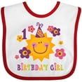 thumbnail image 3 of Inktastic Sun 1st Birthday Girls Baby Bib, 3 of 4