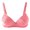 Pink, variant on Ygbgbb Plus Size Bras for Women Plus Size Wire Free Push Up Hollow Out Bra Underwear Gather Comfortable Underwear Wireless Bras Breathable Everyday Bras (Pink,XL)