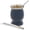Gray, variant on Stainless Steel Double-Wall Mate Cup And Bombilla Set - Yerba Mate set Includes One Yerba Mate Cup, 2 Bombillas Mate (Straw) & Brush - Easy to Clean