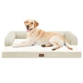 thumbnail image 1 of Cama para perro MEKIY ortopédica impermeable de espuma viscoelástica XXL beige, 1 of 9