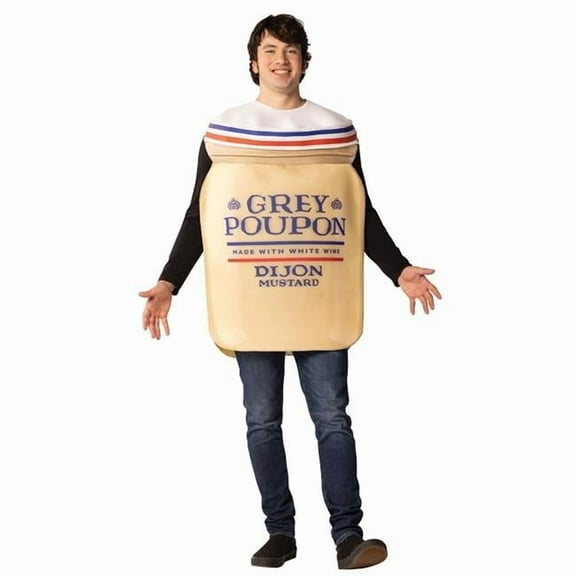 Rasta Imposta Adult McCormick Grey Poupon Costume - Size One Size Fits Most - Yellow