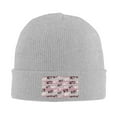 thumbnail image 2 of ZICANCN Abstract Hearts Drawing Love Knit Beanie Hat, Winter Cap Soft Warm Classic Hats for Men Women, Gray, 2 of 8