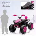 thumbnail image 1 of OUYAWEI 24V 2 Seater Ride On ATV Car Dual 550W Motor Electric 4 Wheeler Off-Road LED Lights Music Pink, 1 of 6
