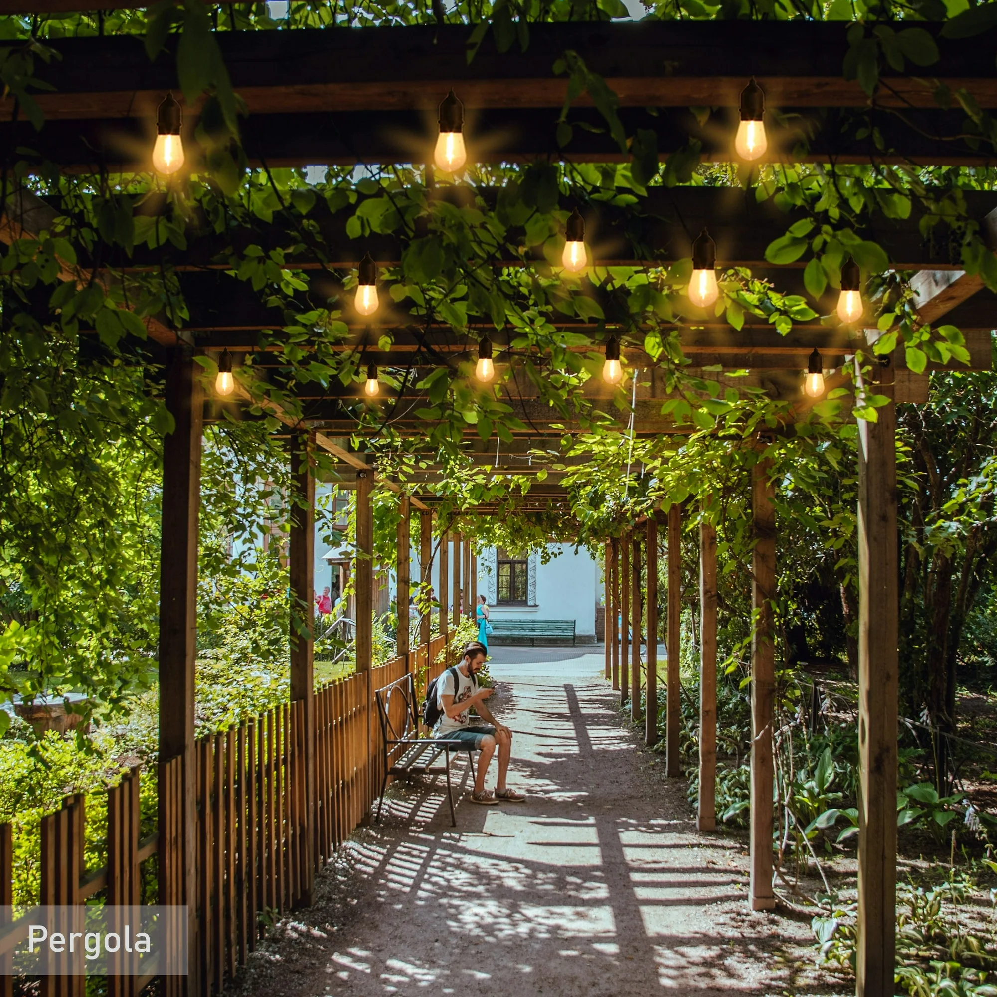 Better Homes & Gardens 2-Pack 48ft  Patio String Lights, Shatterproof and Weather-Resistant