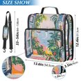 thumbnail image 2 of FORMRS Zipper Binder with Shoulder Strap 2-inch Ring 500 Sheet Capacity File Bag, Floral Seaside, 2 of 5
